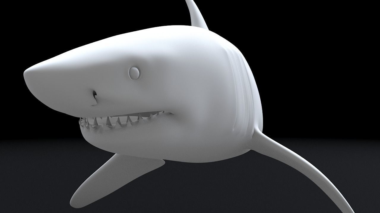 Great White Turn 3D Printable Model 3D print model_18