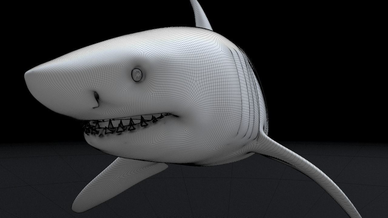 Great White Turn 3D Printable Model 3D print model_27