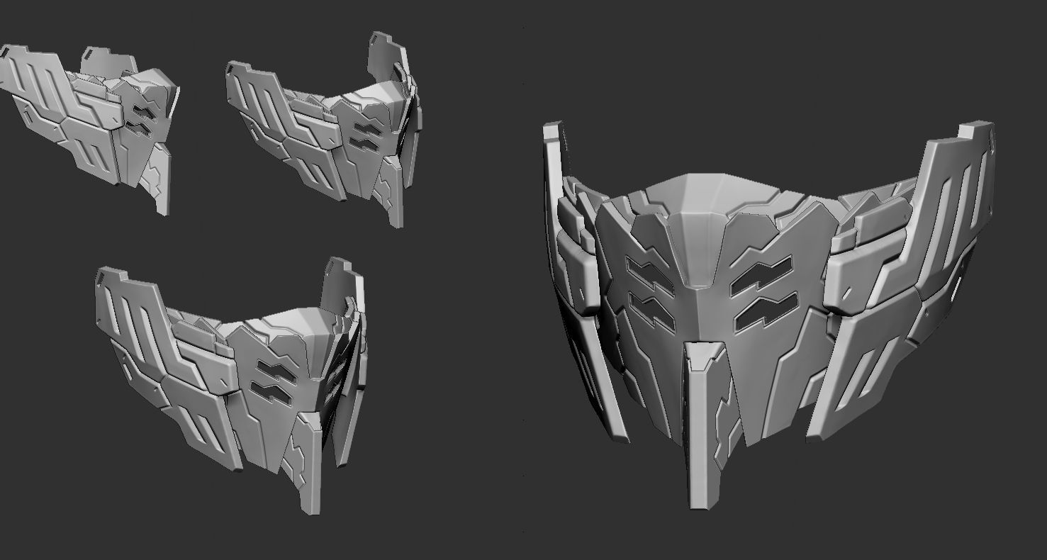 Vidar Mecha Mask 3D print model_3