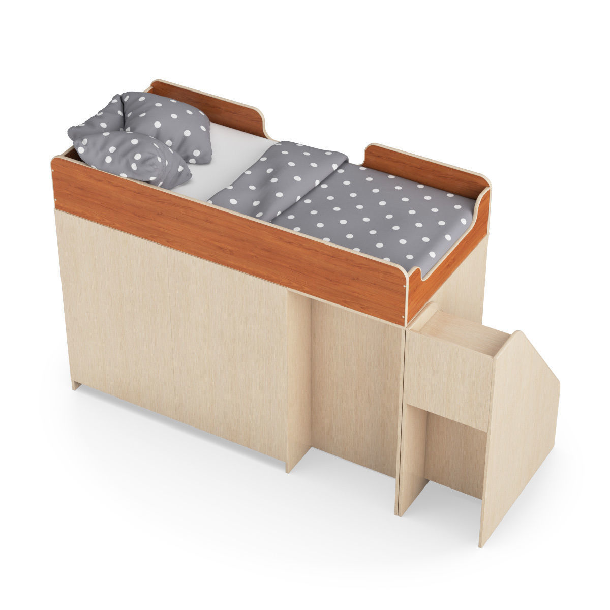 Legenda K03 and LY11 childrens modular bed 3D model_4