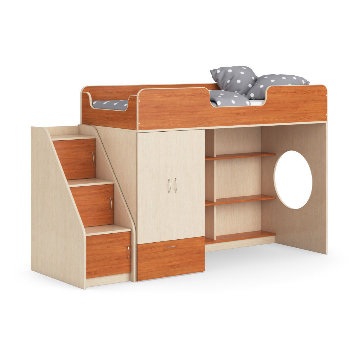 Legenda K03 and LY11 childrens modular bed 3D model_1