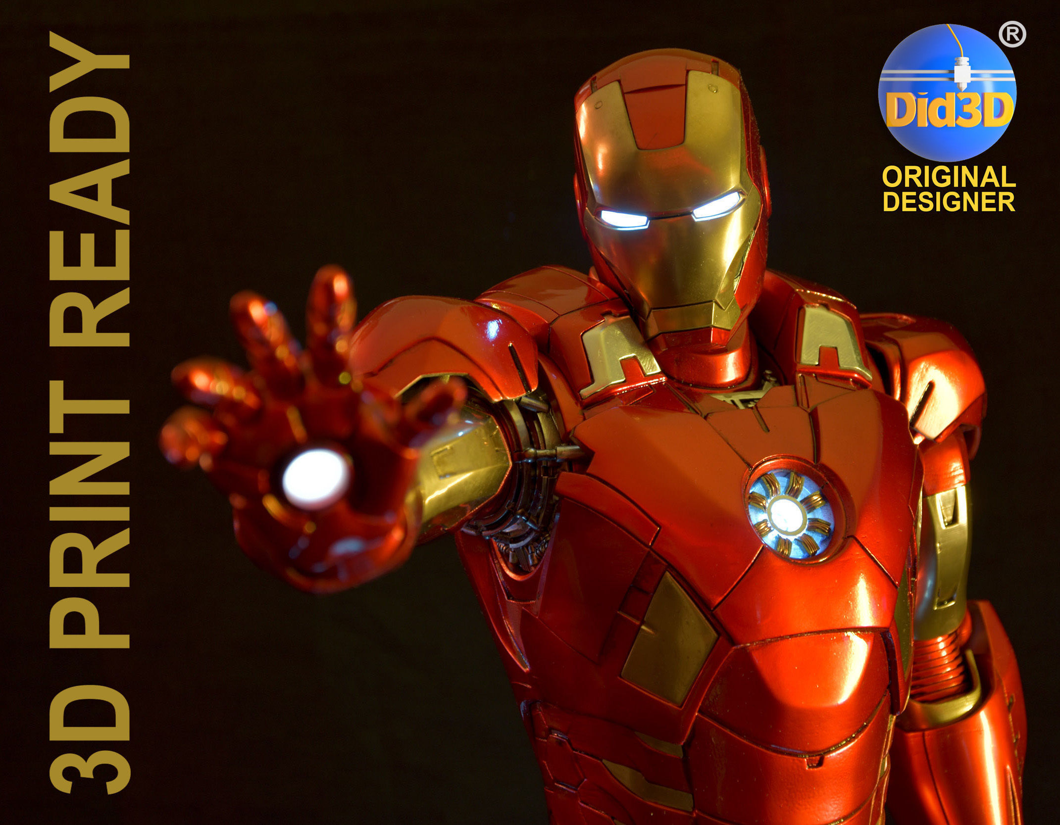 IRON MAN Mark 7 HQ 62cm 1-3Scale 3D Print Ready 3D print model_0