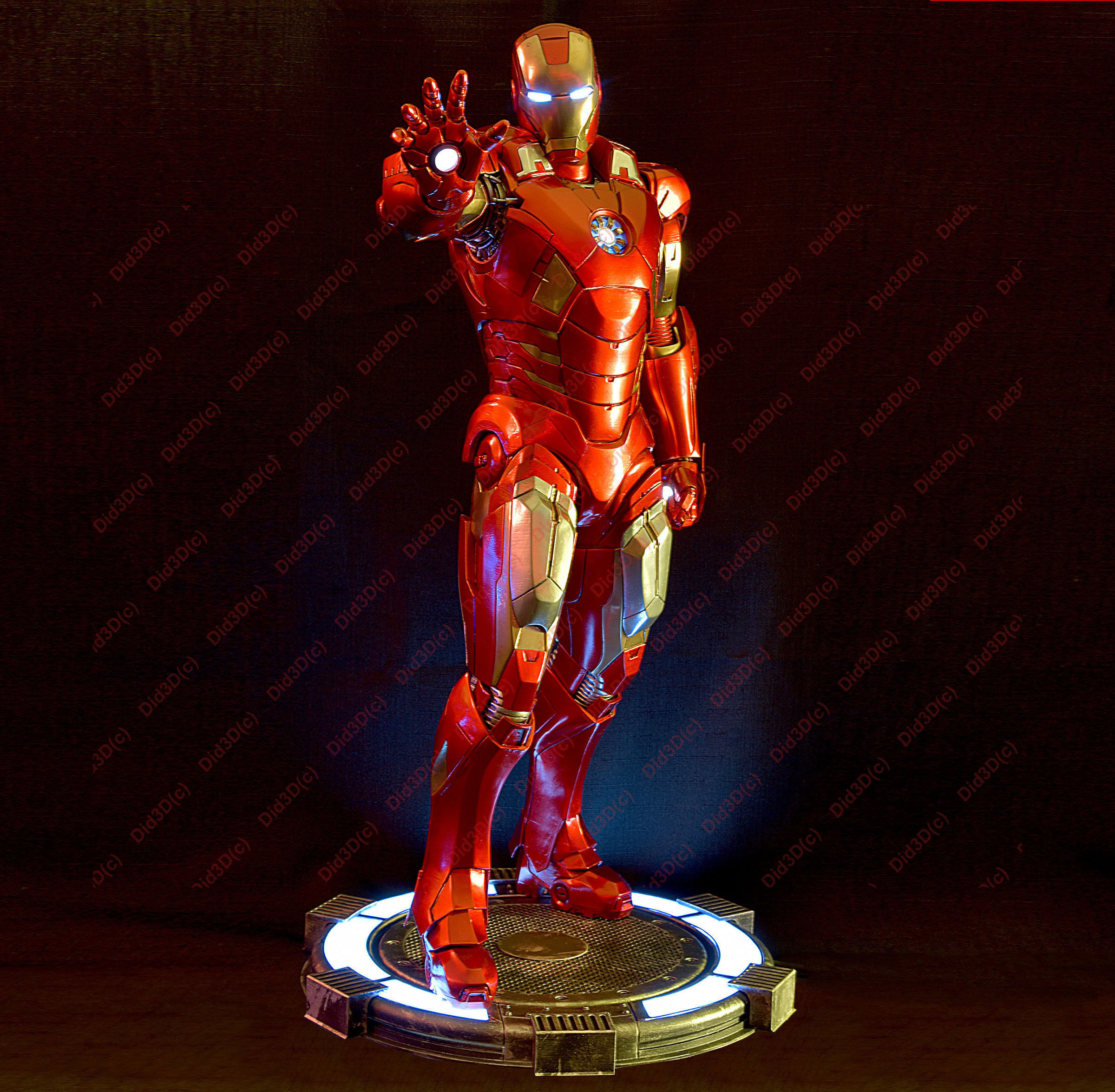 IRON MAN Mark 7 HQ 62cm 1-3Scale 3D Print Ready 3D print model_2