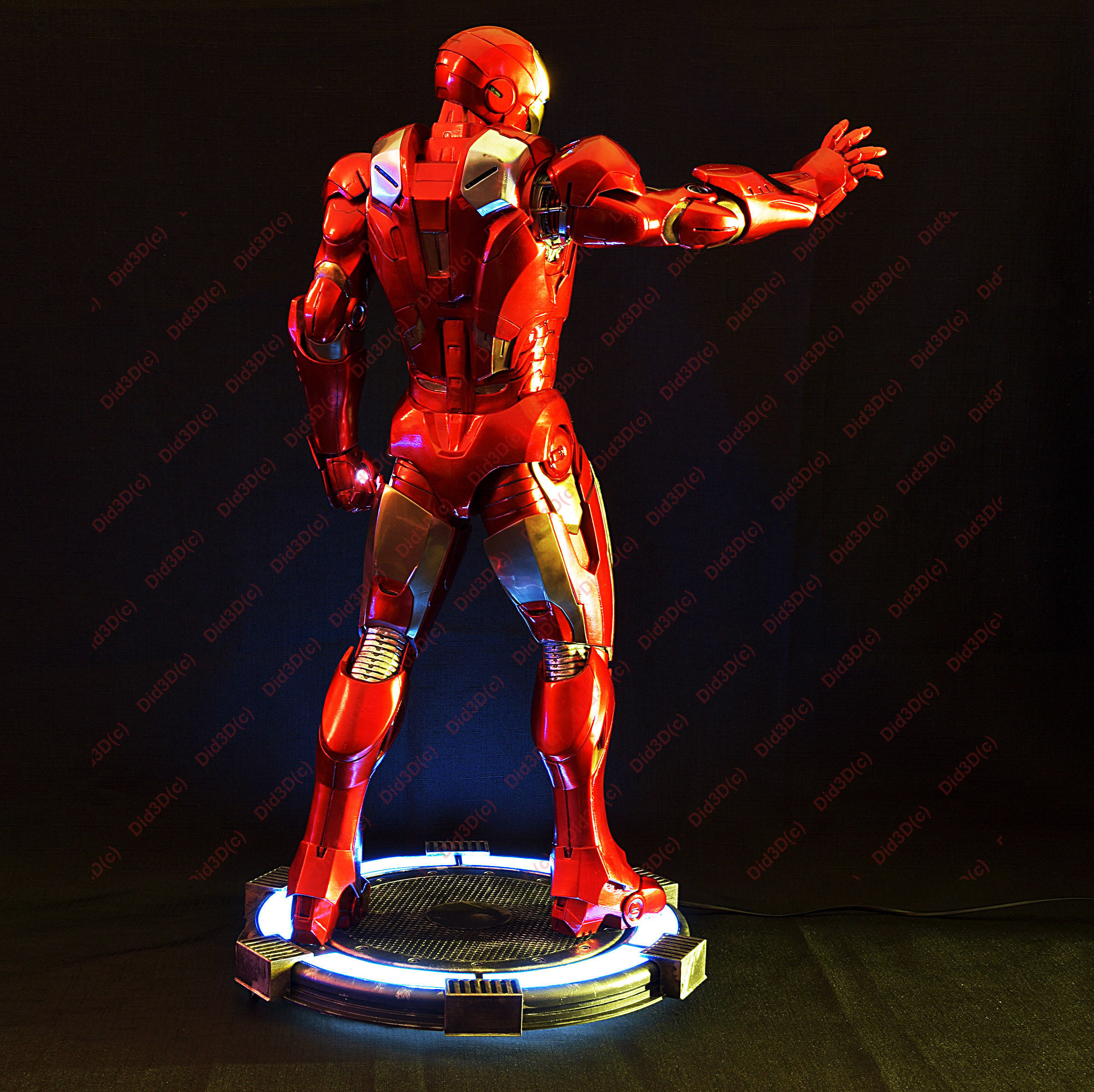 IRON MAN Mark 7 HQ 62cm 1-3Scale 3D Print Ready 3D print model_5
