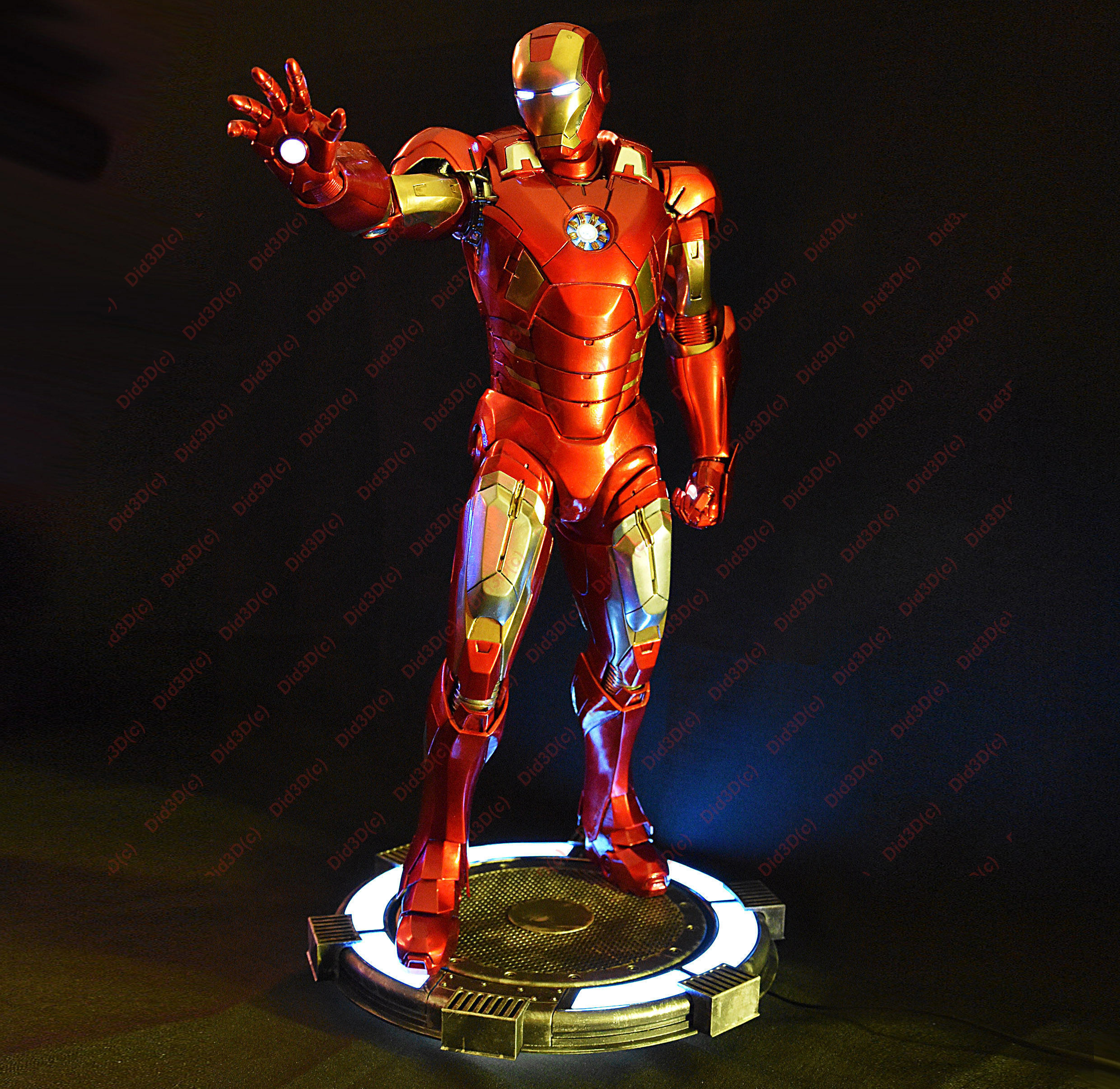 IRON MAN Mark 7 HQ 62cm 1-3Scale 3D Print Ready 3D print model_7