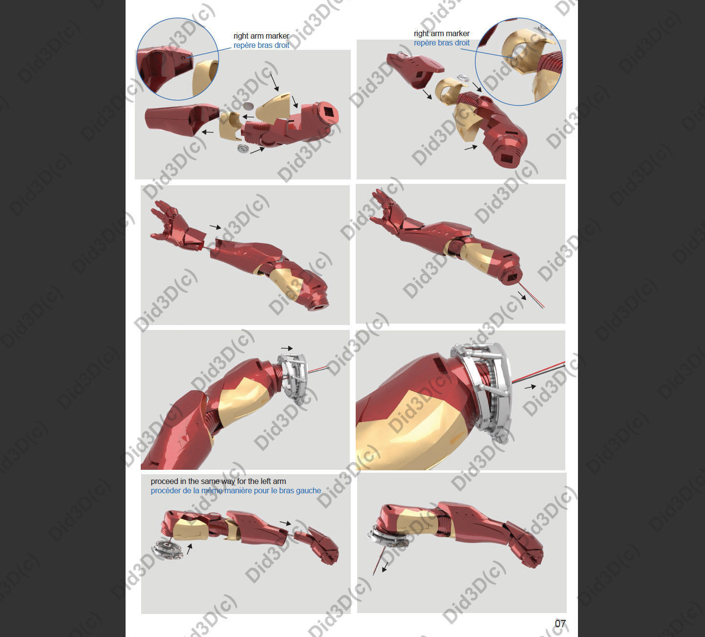 IRON MAN Mark 7 HQ 62cm 1-3Scale 3D Print Ready 3D print model_16