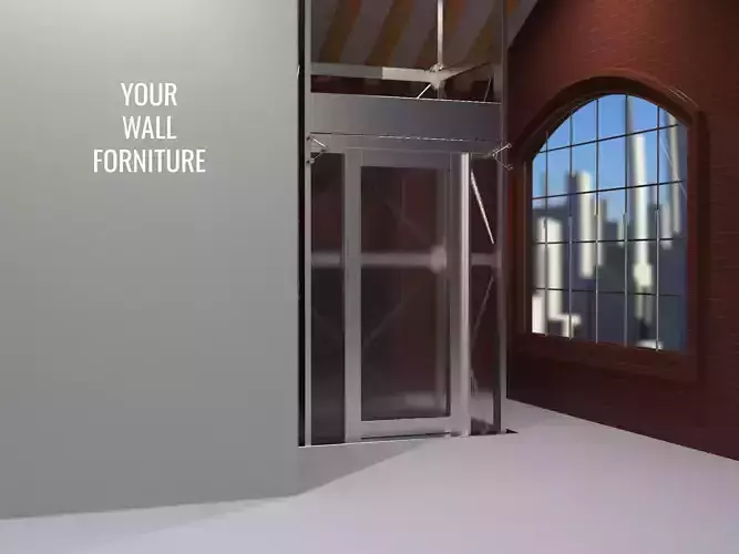 Elevator Interior Scene