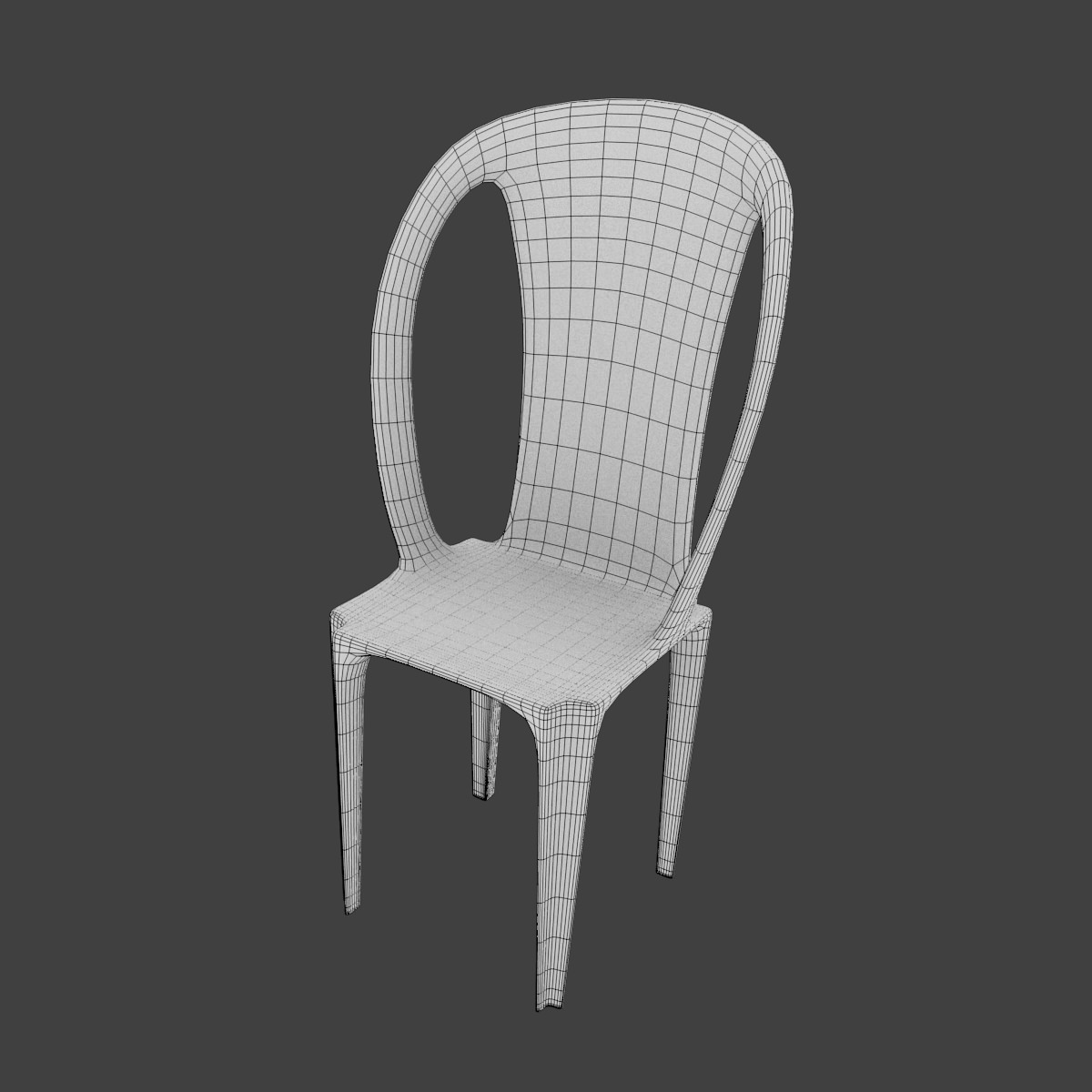 Chair Free low-poly 3D model_6