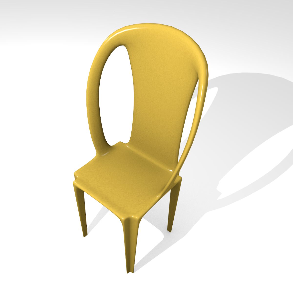 Chair Free low-poly 3D model_1