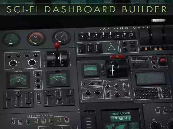 Sci-Fi Dashboard Builder 3D model