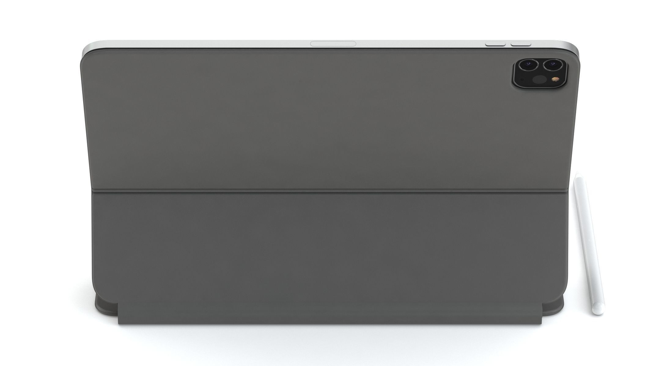 Apple iPad Pro 11-inch and Magic Keyboard 2020 3D model_4