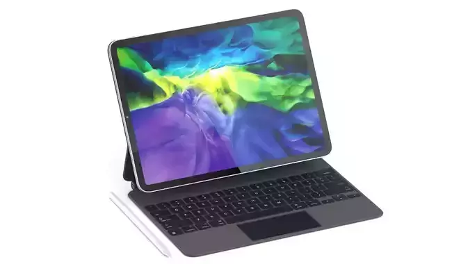 Apple iPad Pro 11-inch and Magic Keyboard 2020 3D model