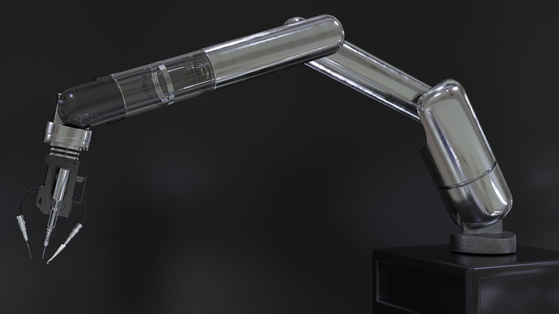 Robotic Arm Rigged 3D model_5