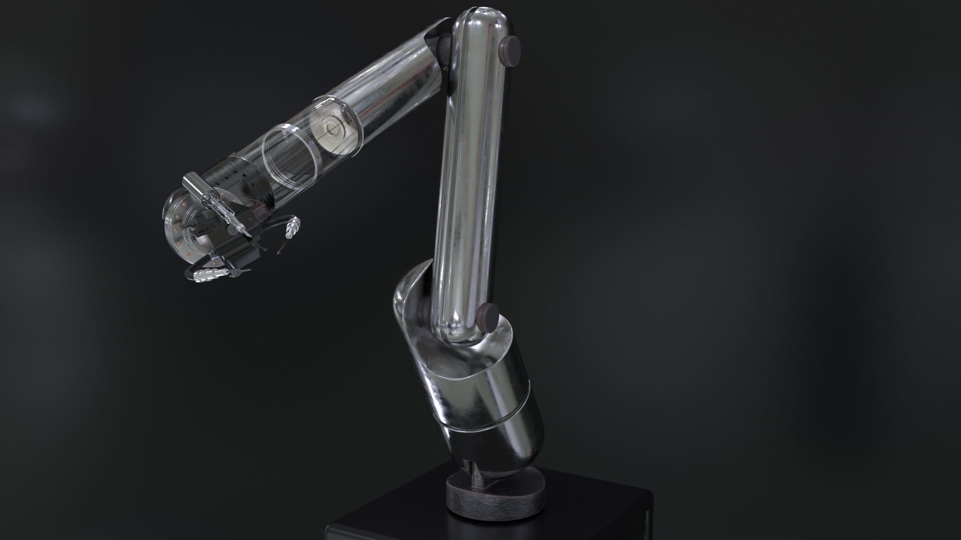 Robotic Arm Rigged 3D model_7