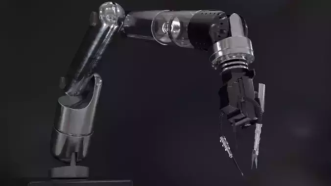 Robotic Arm Rigged 3D model