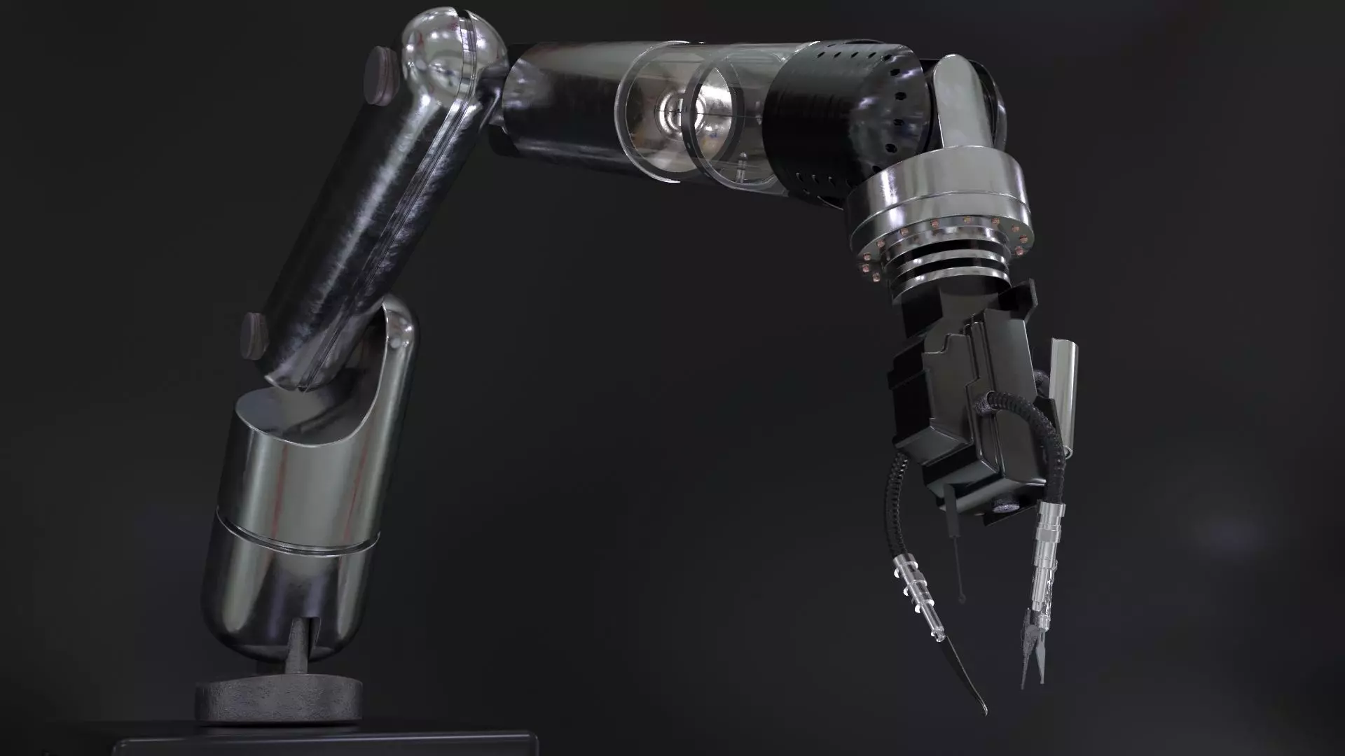 Robotic Arm Rigged 3D model_0