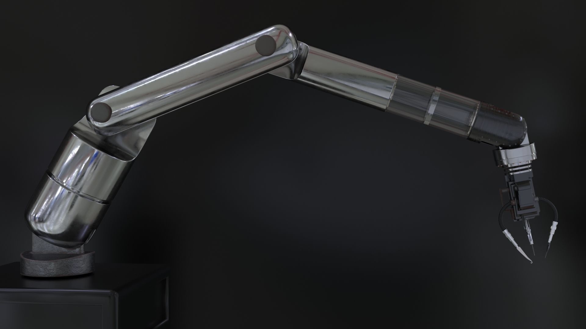 Robotic Arm Rigged 3D model_2