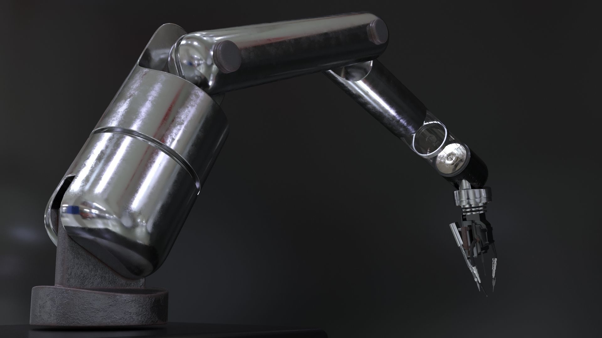 Robotic Arm Rigged 3D model_8