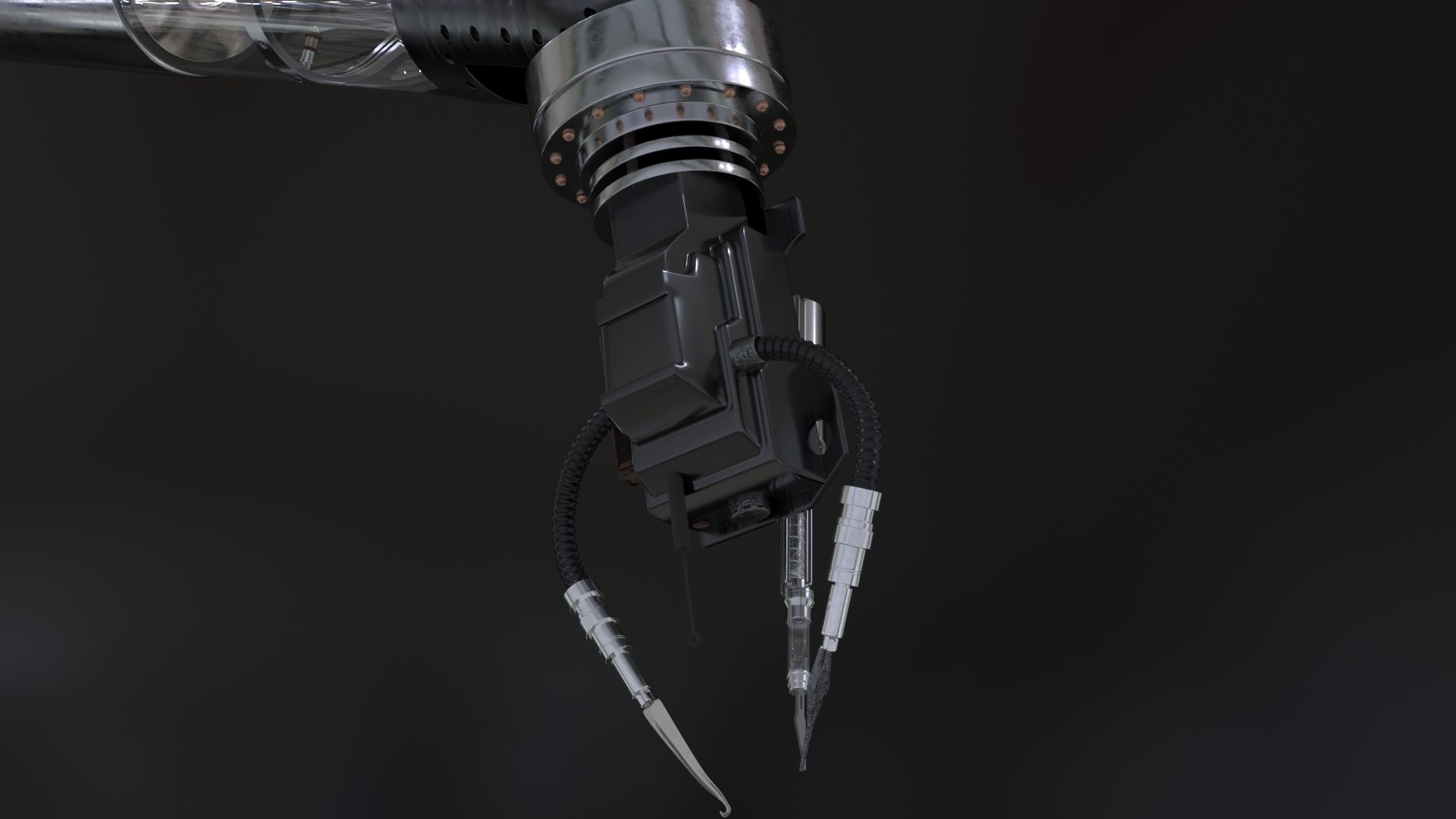 Robotic Arm Rigged 3D model_6