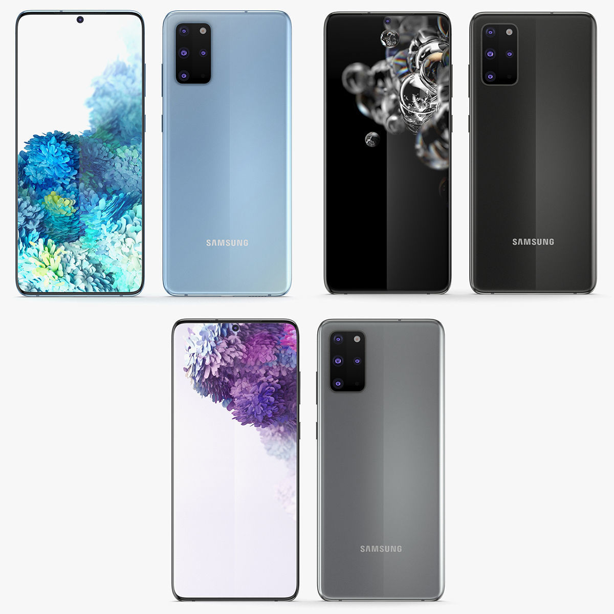 Samsung Galaxy S20 Series Collection 3D model_2