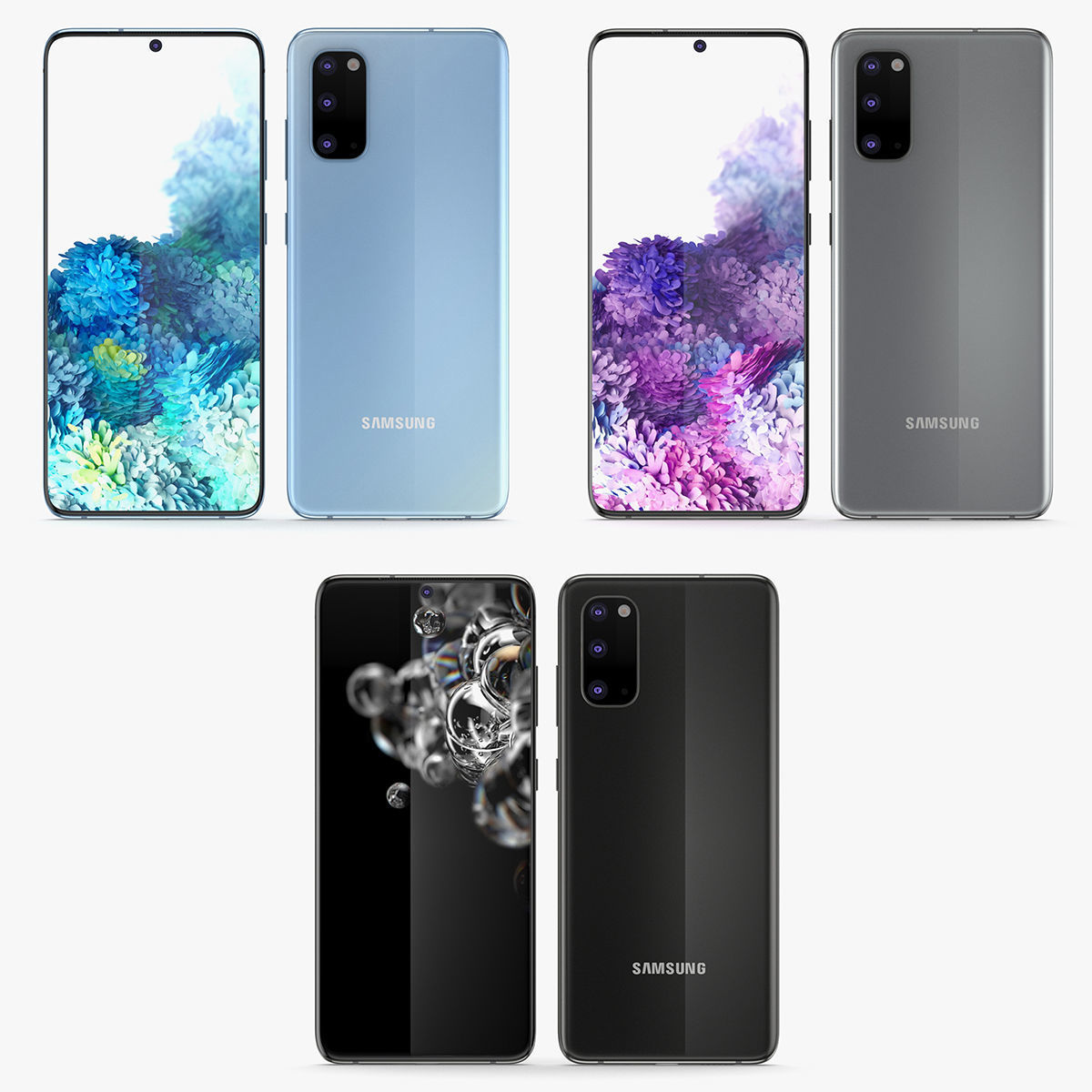 Samsung Galaxy S20 Series Collection 3D model_1