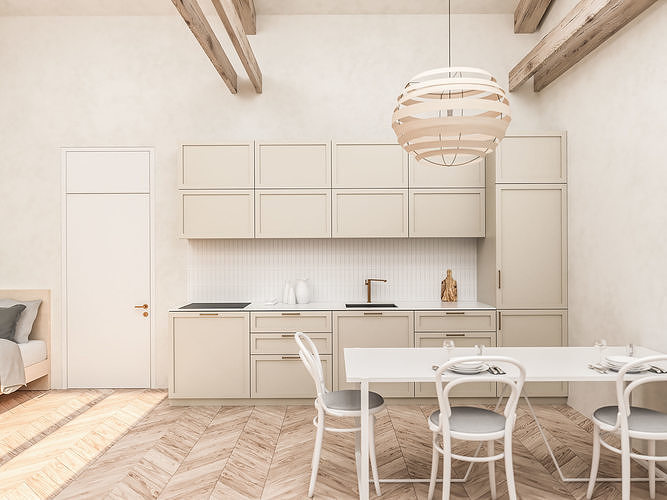Modern kitchen 3D model 3D model