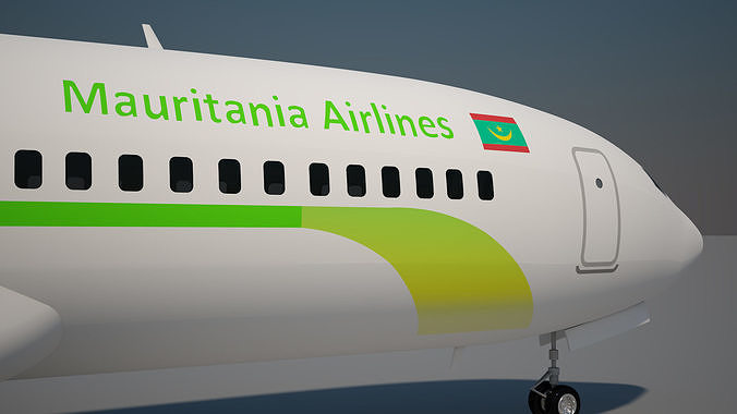 Mauritania airlines 737 max 8 3D model