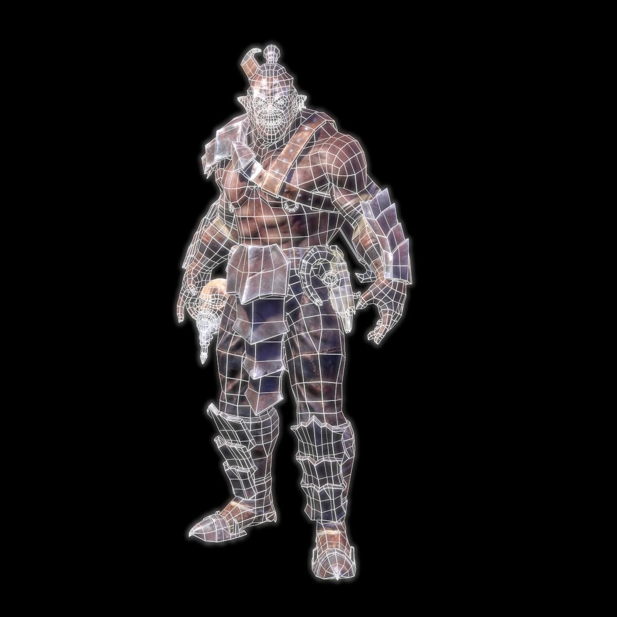 Character Orc Low-poly 3D model_5