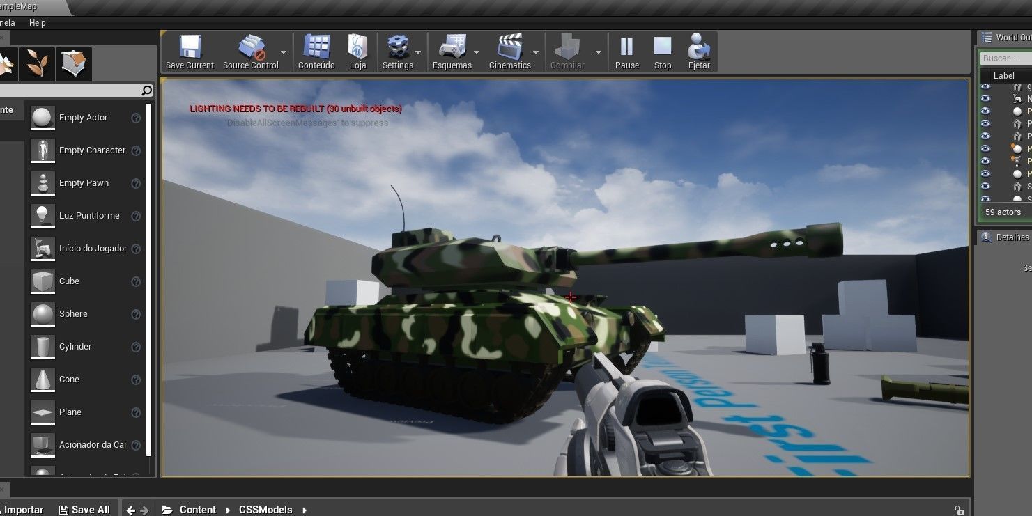 War Tank - Jungle Camouflage - Tanque de Guerra 3D model_27