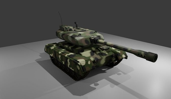 War Tank - Jungle Camouflage - Tanque de Guerra 3D model
