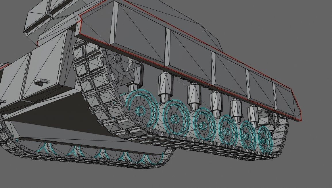 War Tank - Jungle Camouflage - Tanque de Guerra 3D model_23