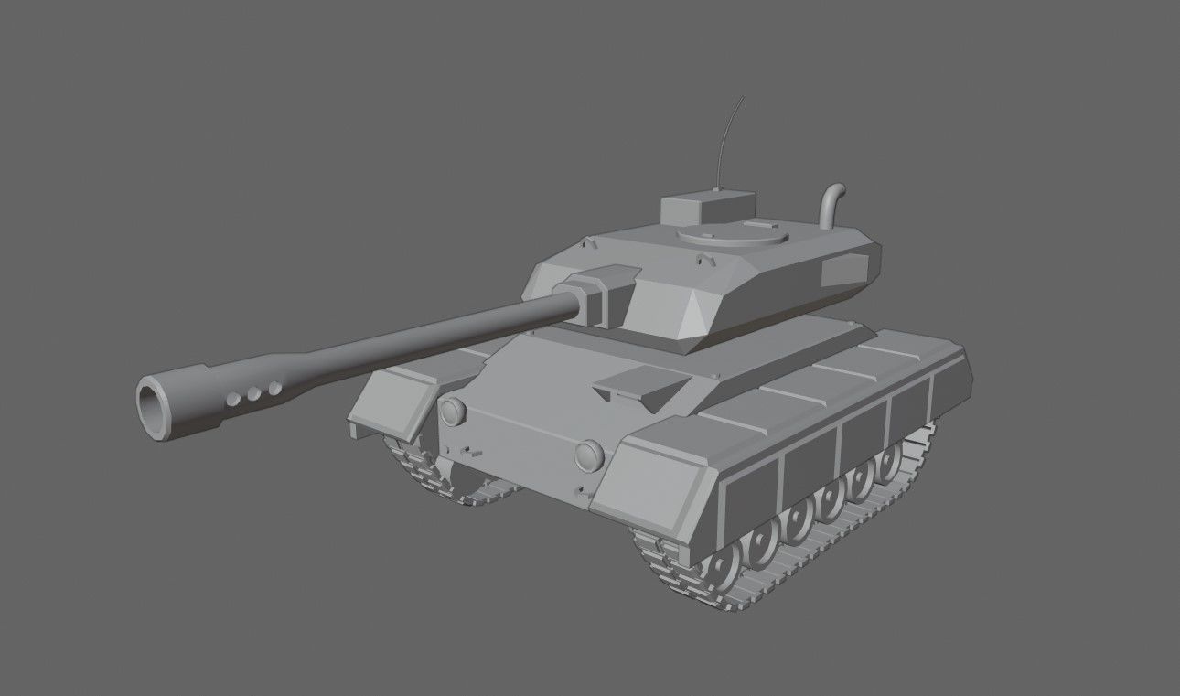 War Tank - Jungle Camouflage - Tanque de Guerra 3D model_21