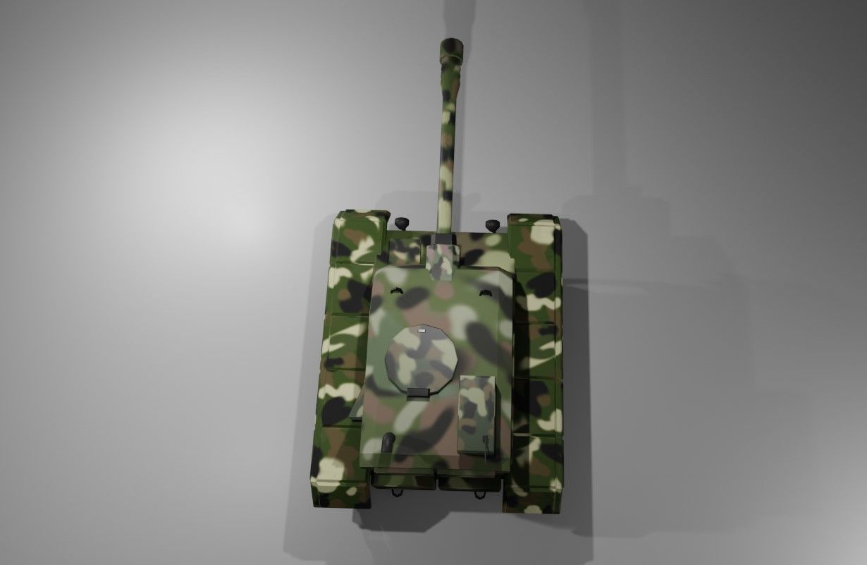 War Tank - Jungle Camouflage - Tanque de Guerra 3D model_19