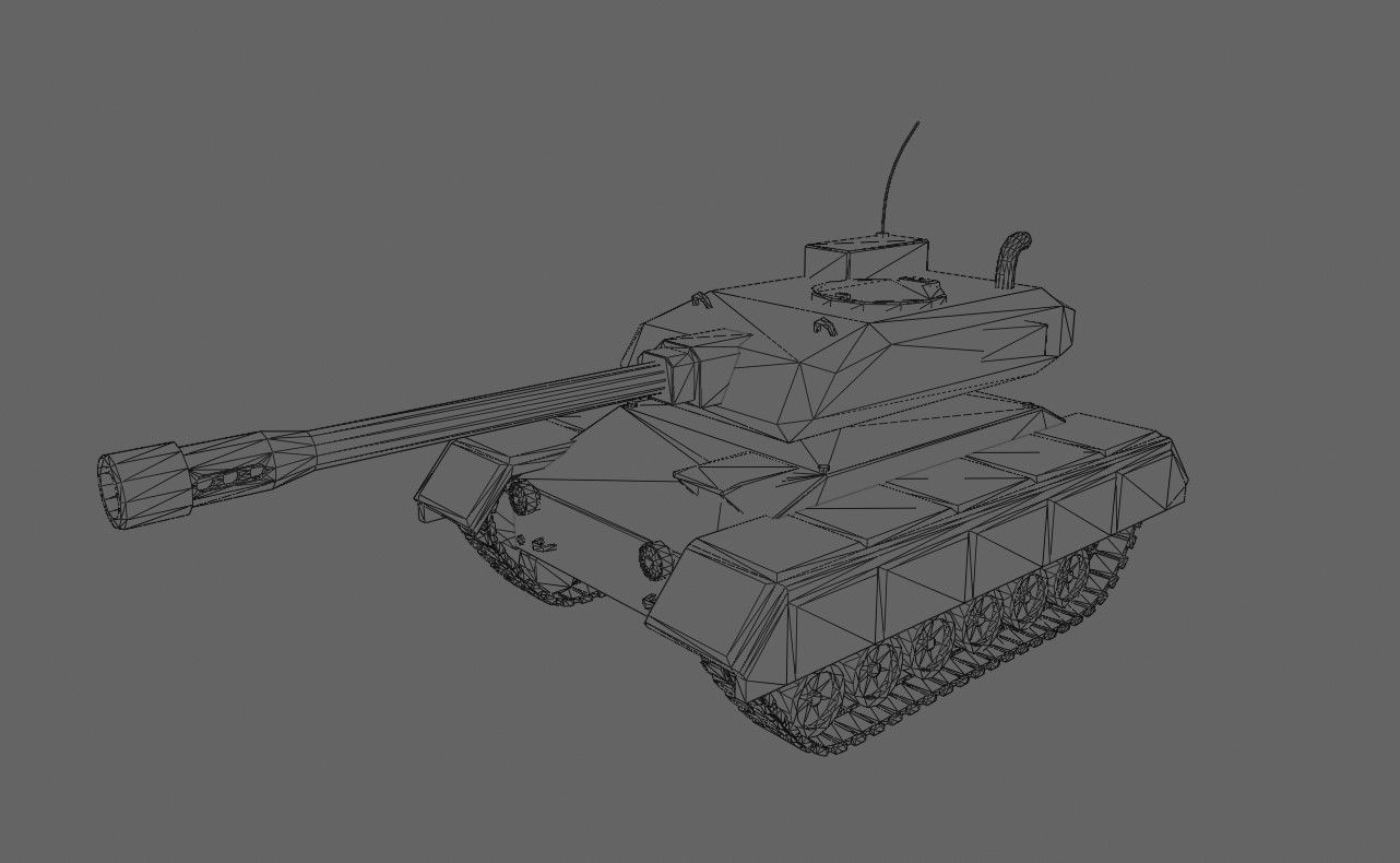 War Tank - Jungle Camouflage - Tanque de Guerra 3D model_24