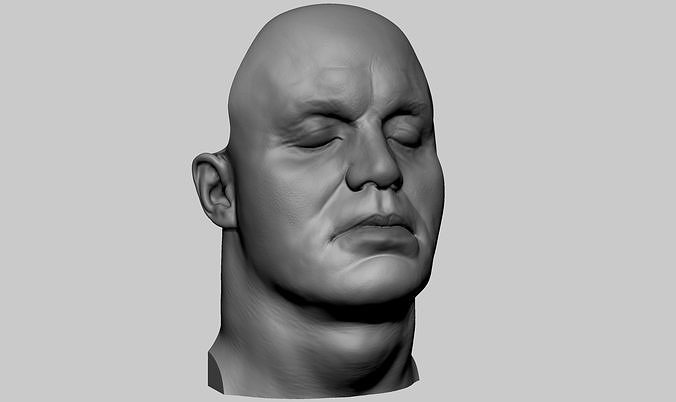 Mark Ruffalo Head 3D print model