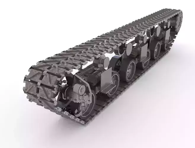 Tank tracks GMC M40  3D model