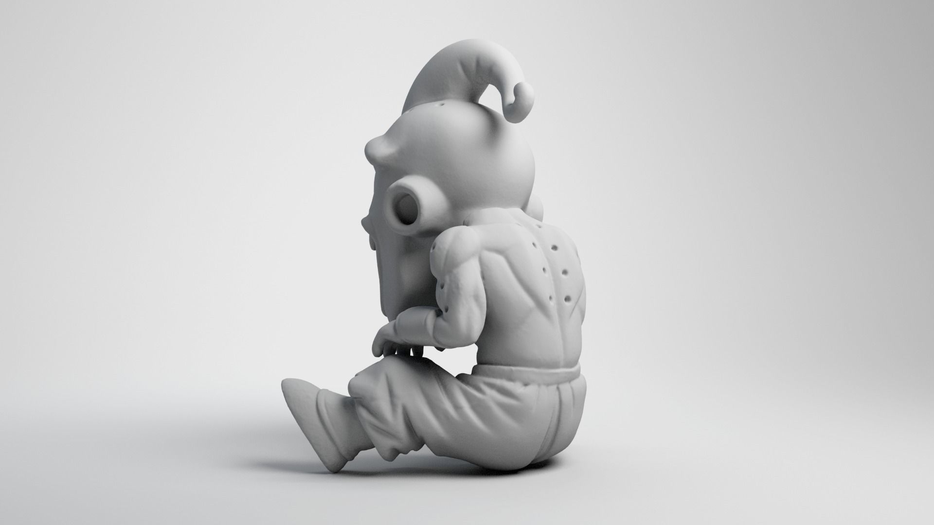  Majin Kid Buu Middle finger 3D Printed Model  3D print model_5