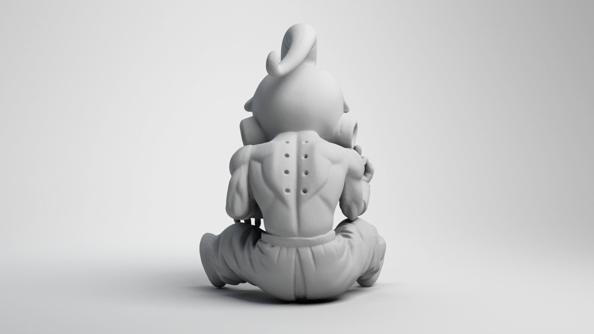  Majin Kid Buu Middle finger 3D Printed Model  3D print model_6