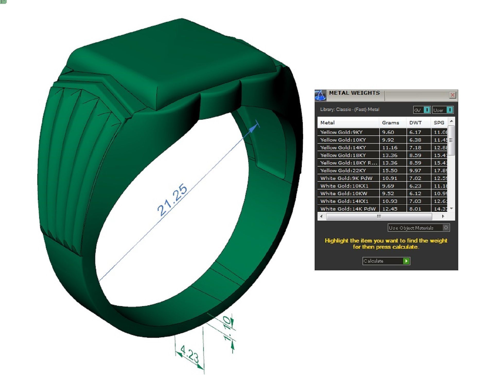 signet ring for men Two options 3D print model_14
