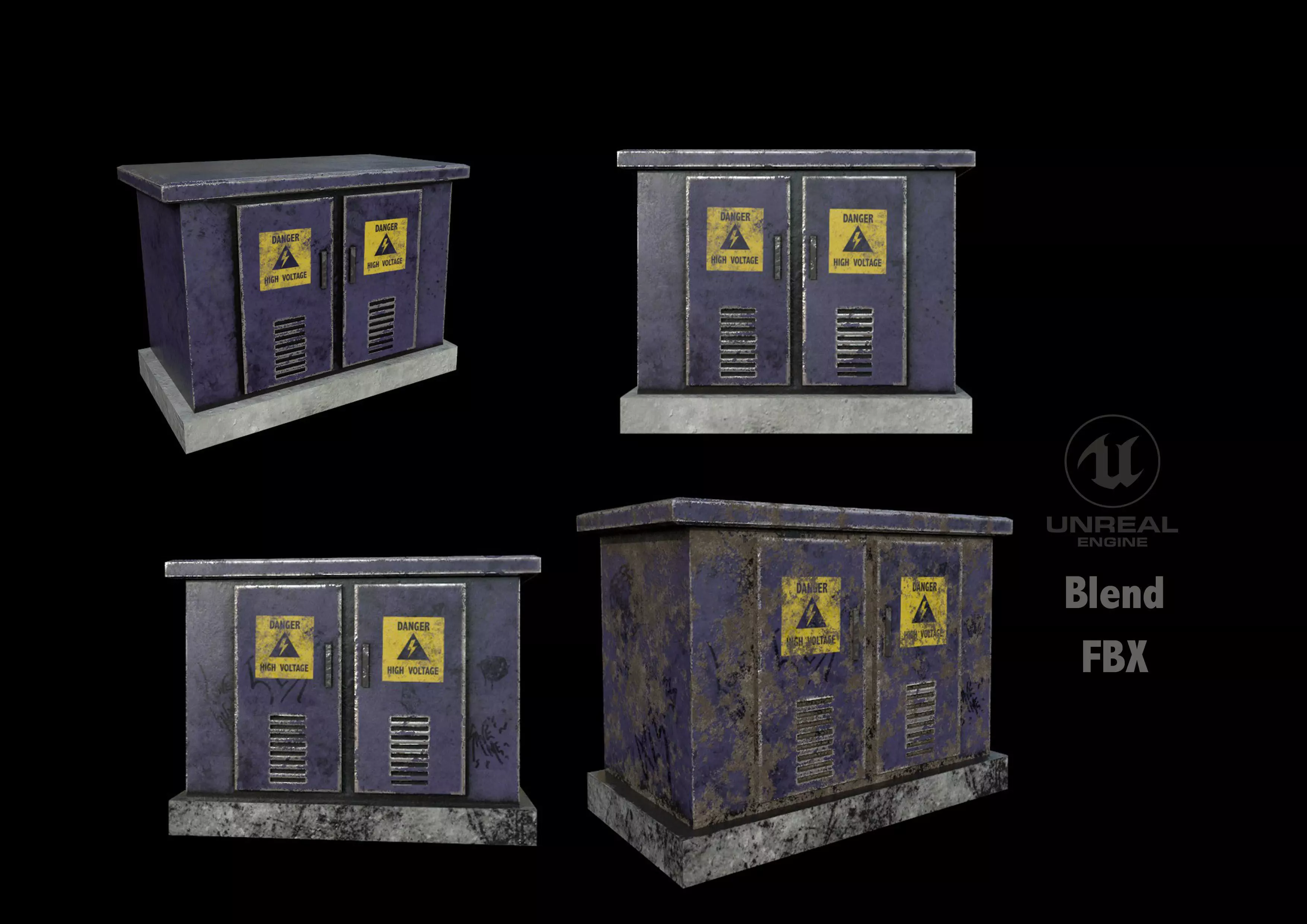 Fuse Box Low-poly 3D model