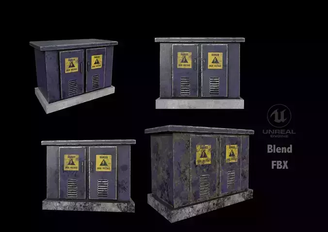  Fuse Box Low-poly 3D model