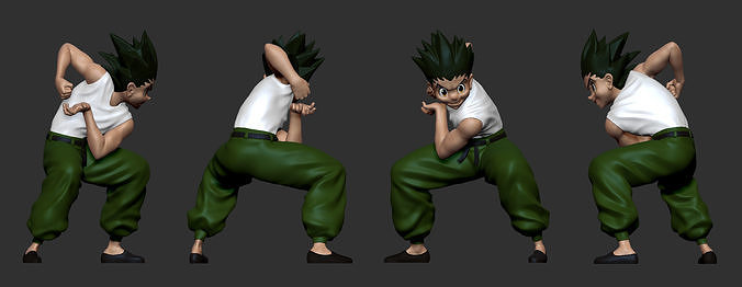 Gon Freecss Statue - Hunter x Hunter - Anime 3D print model