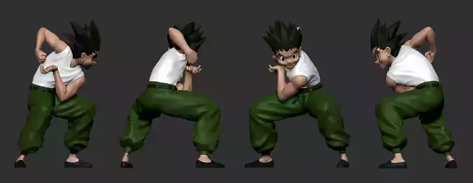 Gon Freecss Statue - Hunter x Hunter - Anime 3D print model