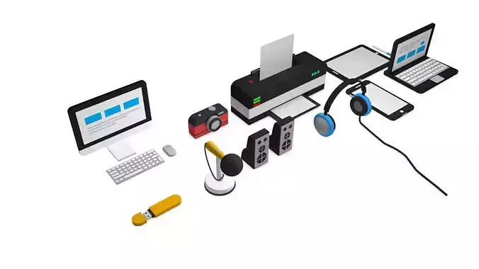 Technology Pack 3D Model for Cinema 4d