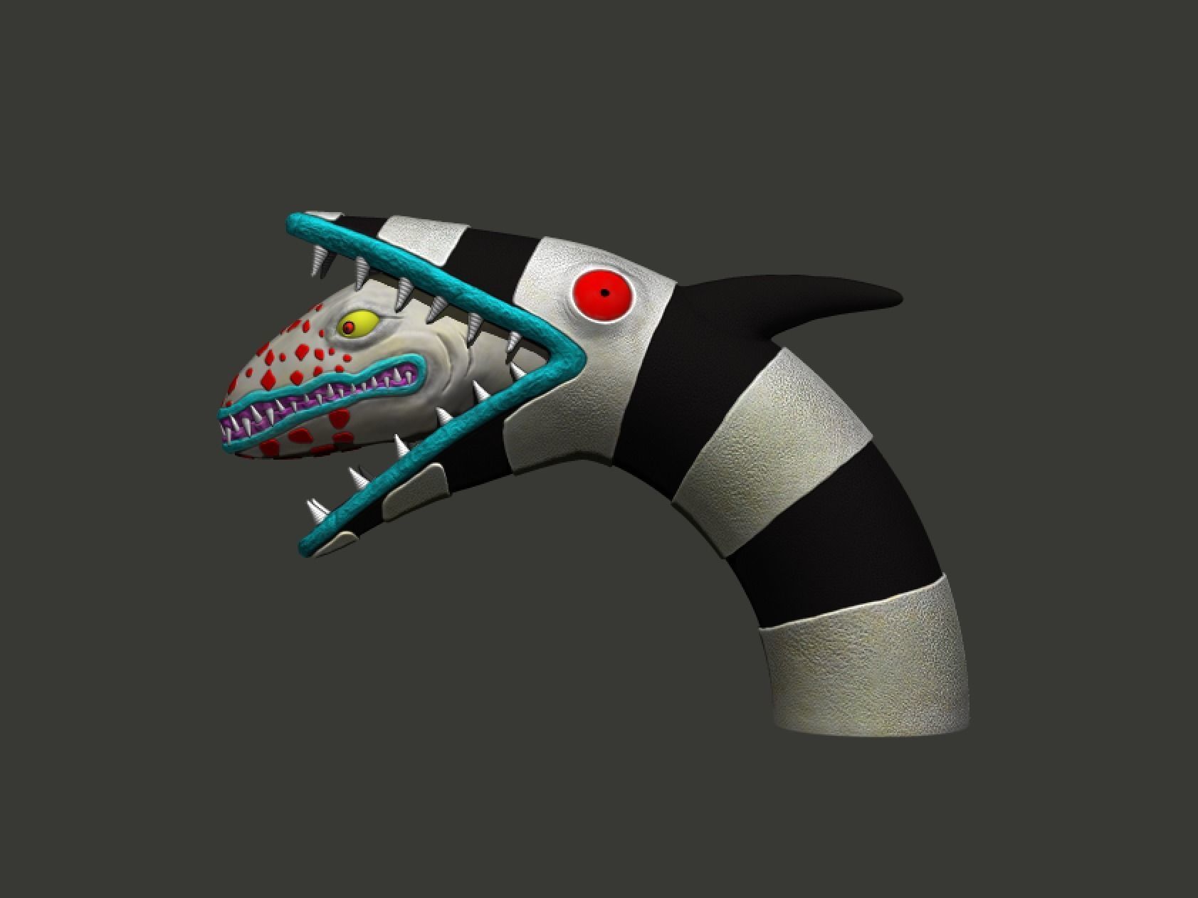 Beetlejuice Sandworm Diorama 3D print model_5