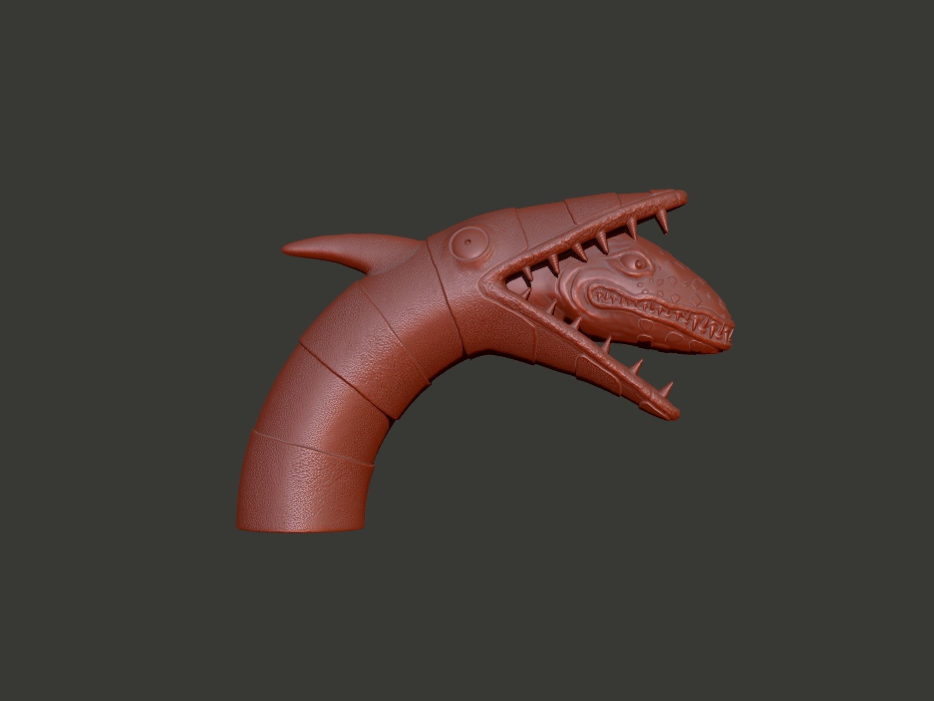 Beetlejuice Sandworm Diorama 3D print model_9