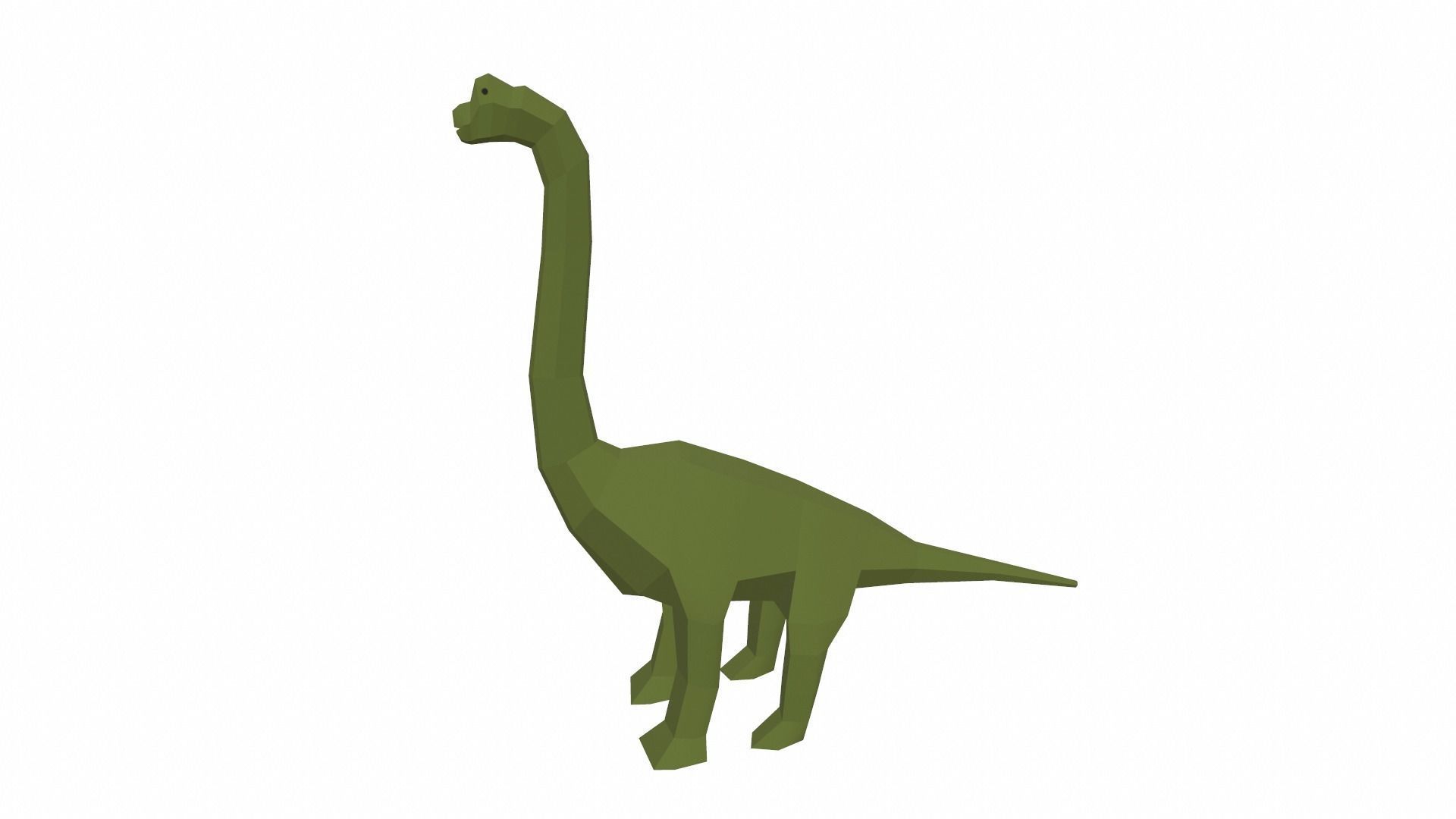 Dinosaur Brachiosaurus - 03 Low-poly 3D model_4