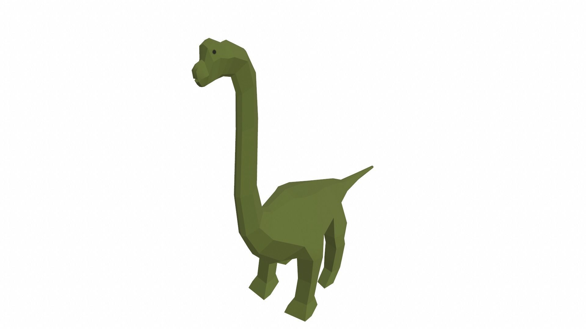 Dinosaur Brachiosaurus - 03 Low-poly 3D model_3