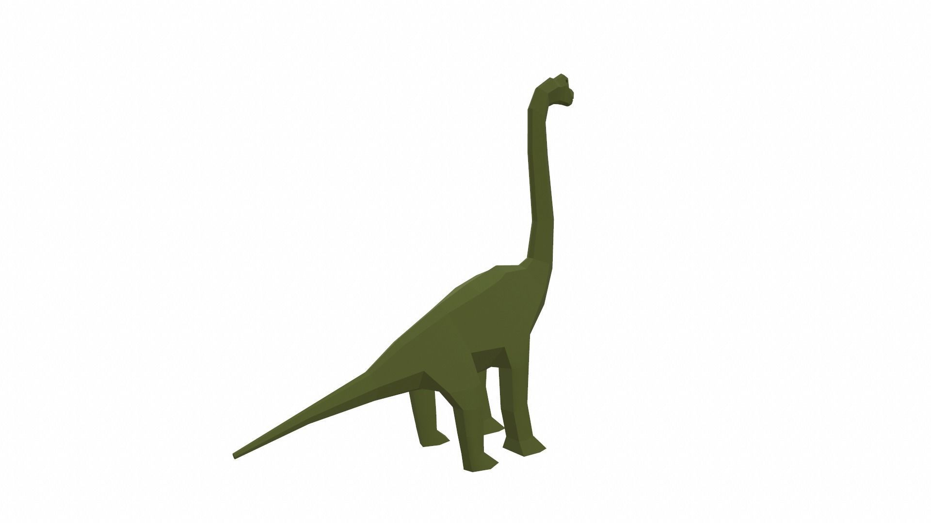 Dinosaur Brachiosaurus - 03 Low-poly 3D model_5