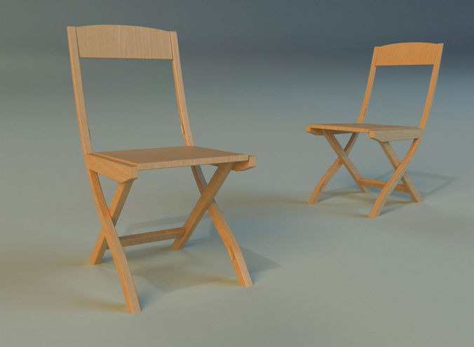 Chair folding 3D model